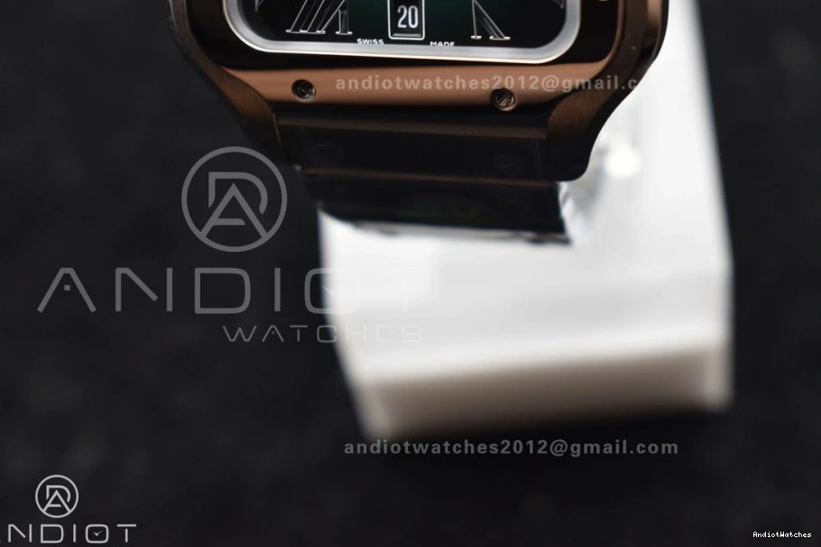 Dial 1:1 Youthful Edition Cartier 1057 de Bracelet BVF Green SmartLinks on 40mm MIYOTA SS Best Santos 1215